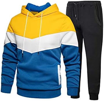 אימונית ריצה של Tebreux לגברים 2 חלקים תלבושות אתלטית קפוצ'ון ספורט ספורט סוודר סוודר סוודר חליפות