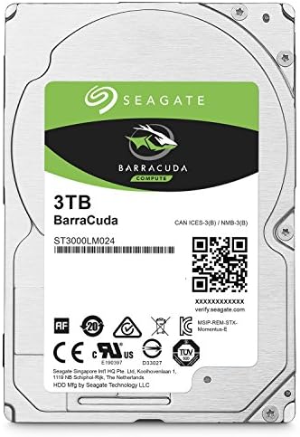 Seagate Barracuda 3TB כונן קשיח פנימי HDD - SATA בגודל 2.5 אינץ