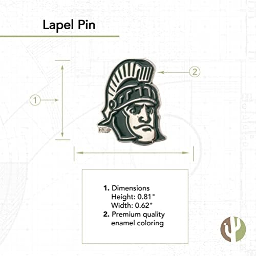אוניברסיטת מישיגן אוניברסיטת מישיגן סיכות ספרטנים לוגו MSU אמייל עשוי מתכת