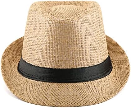 פאלטו יוניסקס קיץ פנמה קש פדורה כובע קצר ברים חוף שמש כובע קלאסי