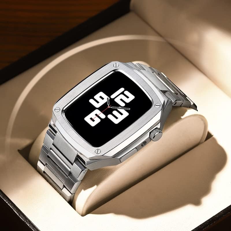 Trdybsk רצועת נירוסטה לרצועת Apple Watch 45 ממ 44 ממ 42 ממ 40 ממ מארז שעון מתכת עבור IWatch Series 7 6 SE 5 4