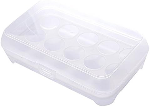 לוקודו שכבה אחת מקרר מזון 15 ביצים אטום אחסון מיכל קופסא פלסטיק