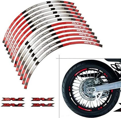 אופנוע 17 גלגל רים פסים מדבקות קלטת מדבקות עבור סוזוקי ד ר-ז 400 2005-2019