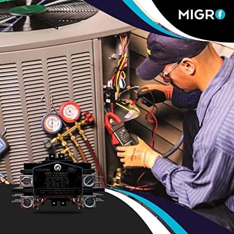 MIGRO 40 AMP 1 מוט NEMA 600V HVAC HEAVY DUTY CONTECTOR FOUNTOR OREST - סליל 24 וולט, עומס מנוע 40A ועומס תאורה