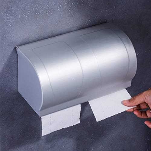 מחזיק מגבת נייר של XJJZS - מחזיק מגבת נייר מתקן מגבות נייר מחזיק מגבת נייר כפול עם מכסה