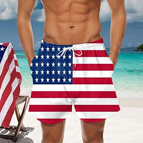 BMISEGM קיץ מכנסיים קצרים קצרים גברים עצמאות קיץ אופנה אופנה רשת נושמת רשת מודפסת בינוני שחייה