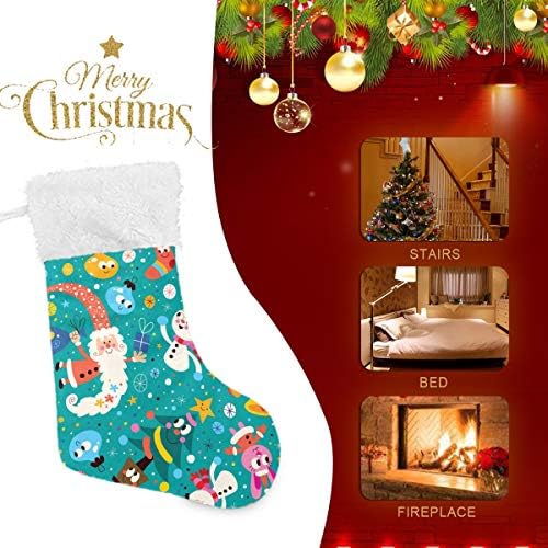 גרבי חג המולד לחג המולד של Pimilagu חמוד לחג המולד 1 חבילה 17.7 , גרביים תלויים לקישוט חג המולד