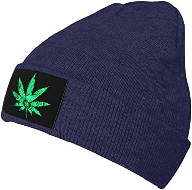 עשב עלה קנאביס מריחואנה 420 סיר סטונר כפת כובעי כובע חם לסרוג כובע גולגולת כובע קל משקל גידור כובע