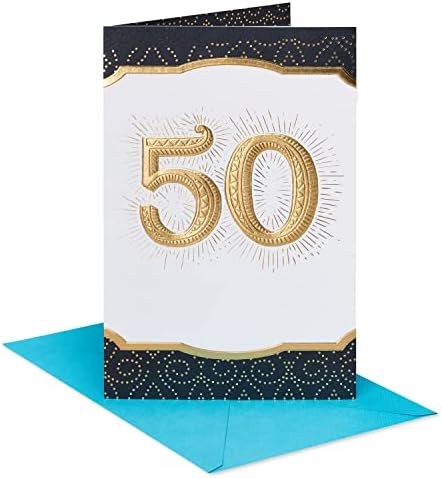 ברכות אמריקאיות כרטיס יום הולדת 50