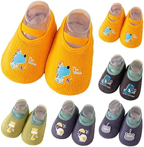 תינוקות לדדות קצר הנעלה חורף פעוט נעלי רך תחתון מקורה רצפת בעלי החיים הדפסת פעוט נעליים