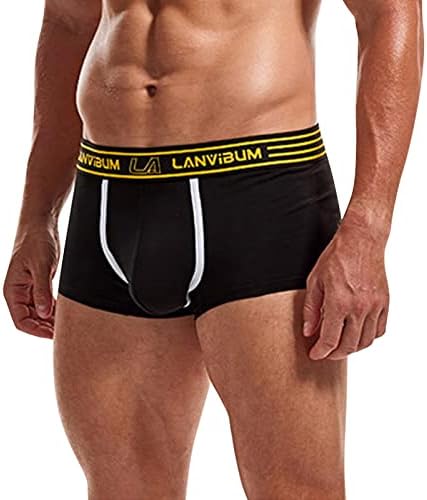 בוקסר לגברים חבילת מכנסיים תחתוני תחתוני גברים של מתאגרפים מוצק מכנסיים קצרים תחתונים סקסי