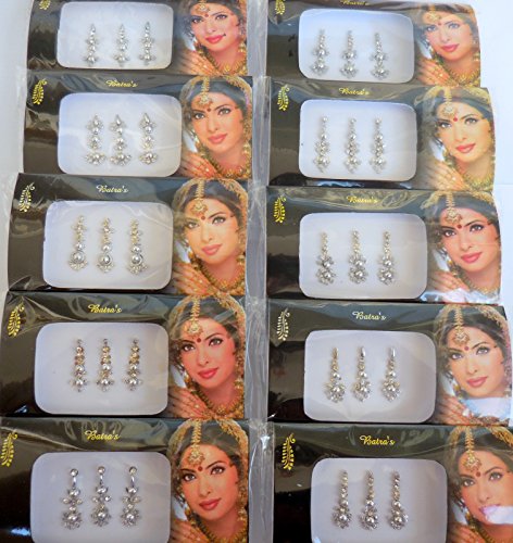 8 בינדי חבילה-24 קומבו בינדי מדבקות בשלל צבעים,כסף,זהב, שחור, בינדי קעקוע בינדי תכשיטים