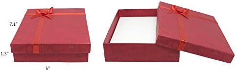 888 תצוגת ארה ב, בע מ קרטון תכשיטי צמיד קופסות מתנה עם רוזבאג קשתות במגוון צבעים 2.5 איקס 2.8 איקס 0.75