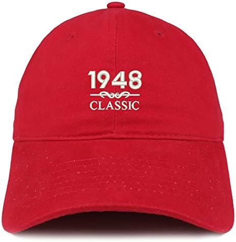 טרנדי הלבשה חנות קלאסי 1948 רקום רטרו רך כותנה בייסבול כובע
