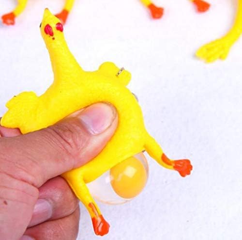 Yoyostore 16 סמ צעצועים מצחיקים מצחיקים עוף וביצים מתח להקל על