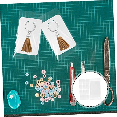 Coheali 3 מגדיר תגי תכשיטים המציגים עגיל עצמאי עגיל קלף לבן מפתחות לנייר ריק ריק ריק תיקי שרשרת עם שקיות עם מקש