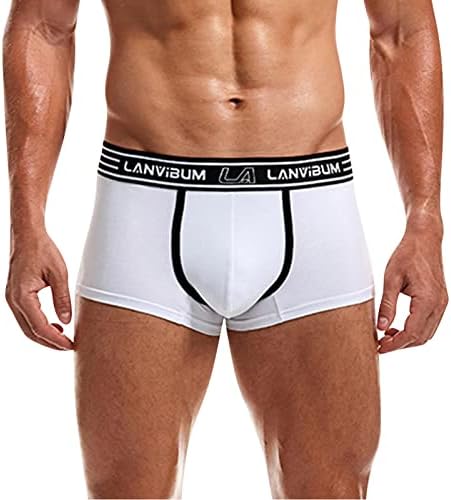 מכנסי בוקסר BMISEGM לגברים אורזים מכנסיים קצרים סקסיים מתאגרפים לגברים תחתונים תחתונים תחתונים של גברים מזדמנים