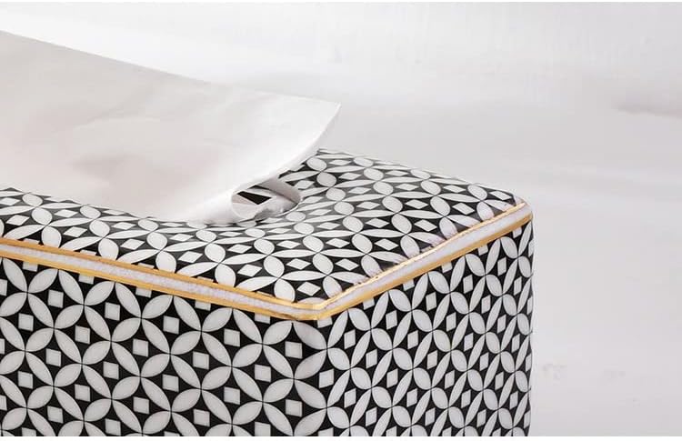 SFMZCM נייר קופסת מפיות קרמיקה קופסת רקמות קופסת נייר שולחן קפה קופסה קופסת סלון