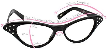 היפ הופ -50 חנות נשים עין חתול ריינסטון משקפיים