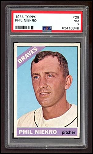 1966 Topps 28 Phil Niekro Atlanta Braves PSA PSA 7.00 Braves