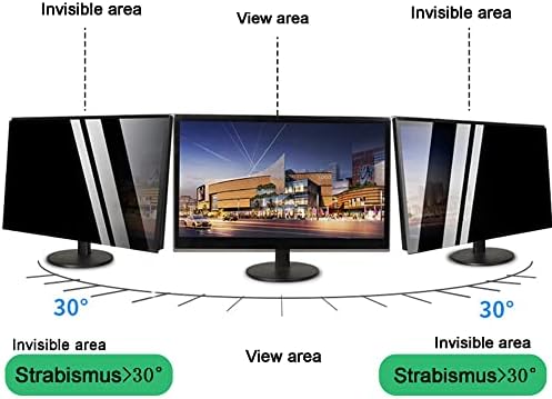 מסנן מסך פרטיות תלוי קוניו למסכי מחשב עם מסך רחב, לוח אקרילי בהיר אנטי-כחול מגן על העיניים עבור כח / דל / סוני