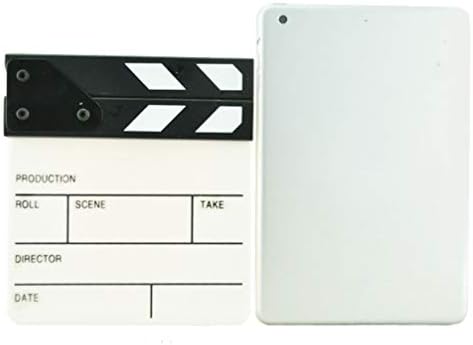 טומאיבייבי לוח קלאפר סרט 1 יחידה, 6.5 על 6 אינץ ' סרט אקרילי עץ חתוך סצנת פעולה קלאפר לוח סרט סרט עץ אביזר לסרט,