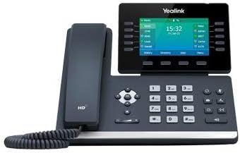Yealink SIP-T54W טלפון IP, 16 חשבונות VoIP. תצוגת צבע 4.3 אינץ '. מסך מתכוונן עם USB 2.0 מובנה, 802.11ac