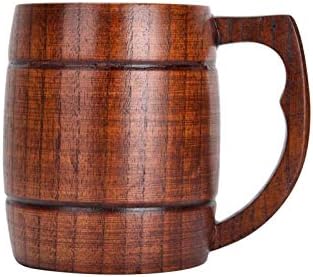 כוס עץ טבעית טהורה בעבודת יד טהורה ידידותית לסביבה קלה משקל קליל אלגנטית בירה תה כוסות שתייה כוסות ספלים בבית