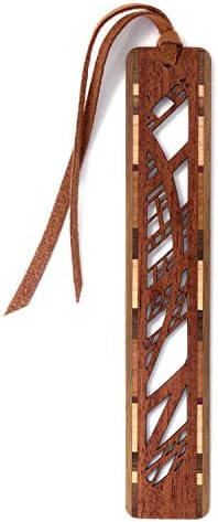 סניף מדרונה - סימניות עץ חתוכות חרוטות עם ציצית - תוצרת ארהב