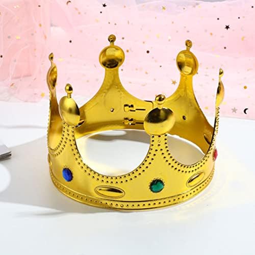 קיסאנג ' ל 3 יחידות זהב כתרים יום הולדת כתרים לנשף מלך ומלכת כתר סט פיות כתר עבור ילד בנות נשים מבוגרים