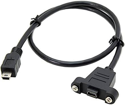 לוח NFHK סוג הרכבה מיני USB 5PIN זכר לנקבה כבל מתאם עם ברגים 50 סמ