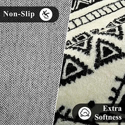 מכונת Lahome Boho שטיחי סלון רחיצים רחיצים - שטיחי שטח 5x7 לחדר שינה שאינו החלקה שטיחים גדולים זריקה