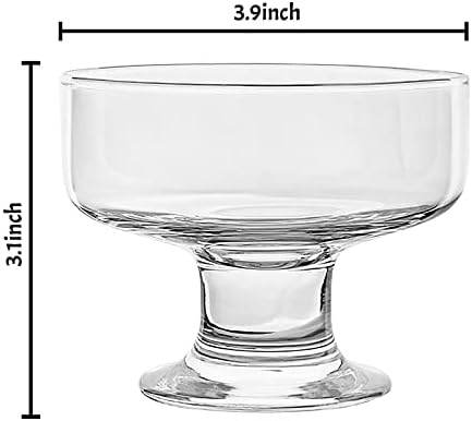 250 מל/ 8.8 גרם קערה קערה גביש זכוכית גלידת סנדי קערה קערה כוס פרפיית כוס פרפה כוס קינוח כוסות קינוח