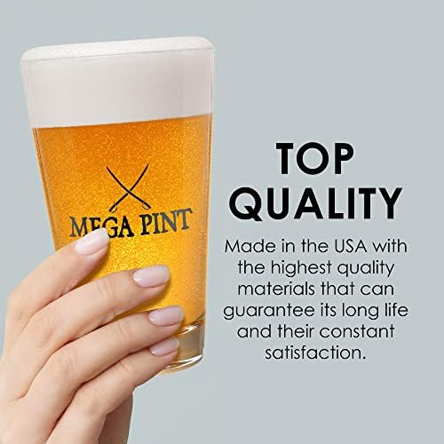 גיל של מרווה מגה ליטר 16 עוז בירה זכוכית-כוס גדולה עבור משקאות קרים-מדיח כלים בטוח זכוכית-מתנות עבור