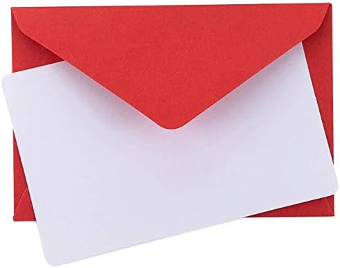 סגול ש מלאכות 140 מיני מעטפות עם לבן ריק הערה כרטיסים, מיני מעטפות 4 איקס 2.7 עבור כרטיסי ביקור, כרטיסי