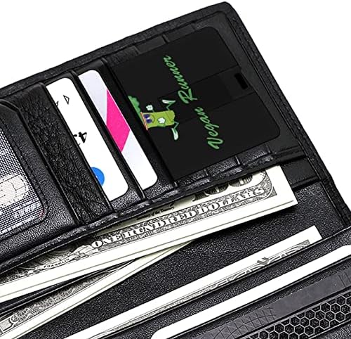 רץ טבעוני מצחיק זיכרון USB מקל עסק פלאש מכונן כרטיס אשראי בכרטיס כרטיס בנק כרטיס