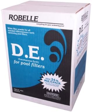 Robelle 4024 D.E./Diatomaceous Earth אבקת אדמה לבריכות שחייה, 24 פאונד