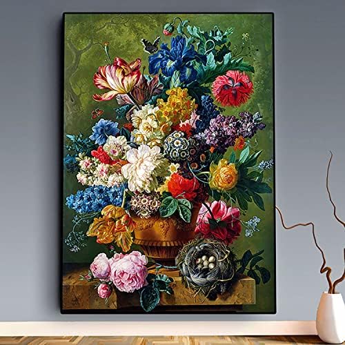 ZGMAXCL 5D DIY ערכות ציור יהלומים למבוגרים מקדחה מלאה פרחים וסלים עגולים עגולים גבישים ערכות