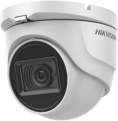 HikVision DS-2CE76H0T-ITMFS 5MP HD-TVI אנלוגי מצלמת כיפה ברזולוציה גבוהה עם מיקרופון מובנה להקלטת שמע, עדשה