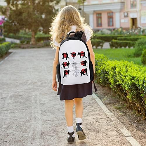 KYOKUSHIN KARATE תרמיל אופנה תיק כתף לטיול תיק יום מזדמן קל משקל לפיקניק בית ספר קמפינג נשים ילדה