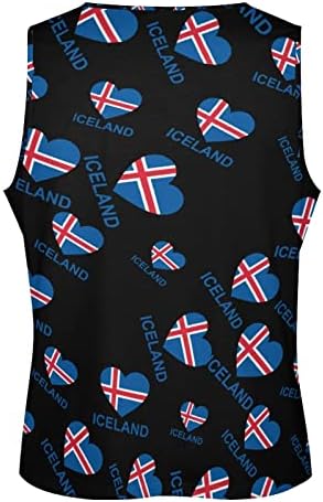 אהבה איסלנד גברים של פעיל גופיות כושר חדר כושר אפוד קיץ ללא שרוולים טי חולצות