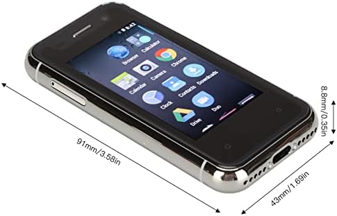 טלפון נייד של Ashata Palm, טלפון חכם ללא טביעות אצבע ללא טביעת אצבע עם מסך 2.5 אינץ
