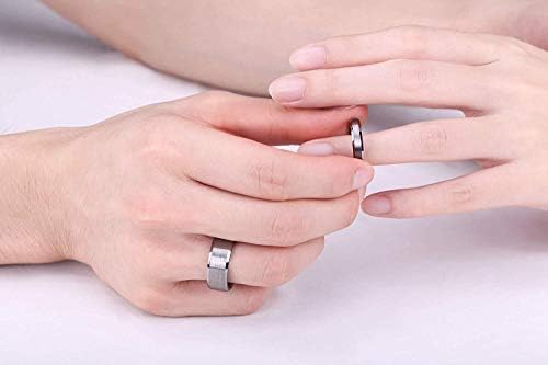 טרומיום 4 ממ 6 ממ 8 ממ טונגסטן טבעת נישואים לגברים נשים בציפוי כסף מט סיים טבעות אירוסין נוחות בכושר 4-15