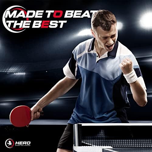 פינג פונג משוטי סט של 4-פרימיום פינג פונג משוטים וכדורים-כולל 4 שולחן טניס משוטי 8 שולחנות טניס כדורי עם