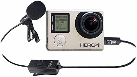 XM-G10 Lavalier Lape Clip-On Microphone כבל 20 מטר עבור GoPro Hero3 / Hero3+ / Hero4