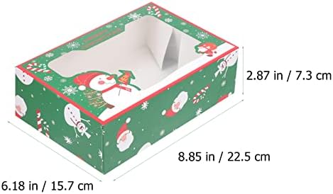 עמוסכיף מתנת סוכריות קופסות חג המולד קוקי קופסות להענקת מתנות: 12 יחידות חג המולד מאפיית תיבת עם