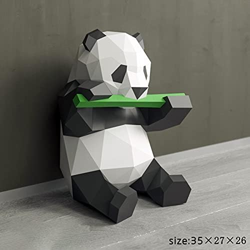 Wyxy Diy Moper Model Panda אוכלים במבוק 3D נייר חידה בעלי חיים DIY Craft ערכת אמנויות קישוט דגם נייר