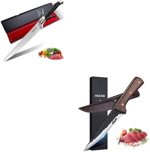 הוסק מקצועי שף סכין עם קצה חד צרור עם יד מזויף הקצב שבירת סכין
