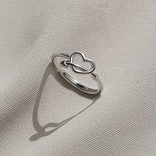 2023 חדש טבעת פתיחת יצירתי רגיש משטח חלול אפרסק לב טבעת הפיך טבעות לנשים