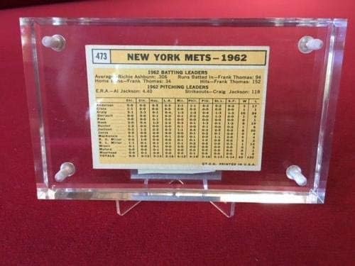 1963, ניו יורק מטס, טופס כרטיס בייסבול - קלפי בייסבול טלטלו